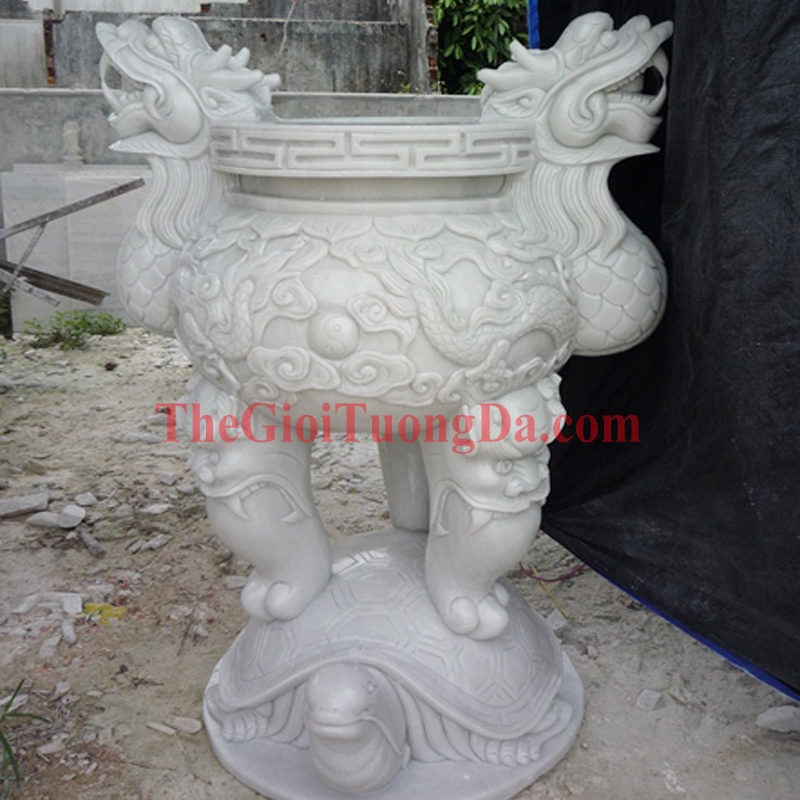 Lư Hương Đá Điêu Khắc