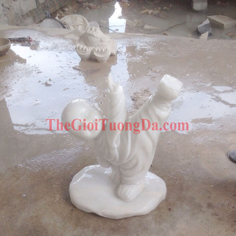 Tượng Chú Tiểu Đá Điêu Khắc