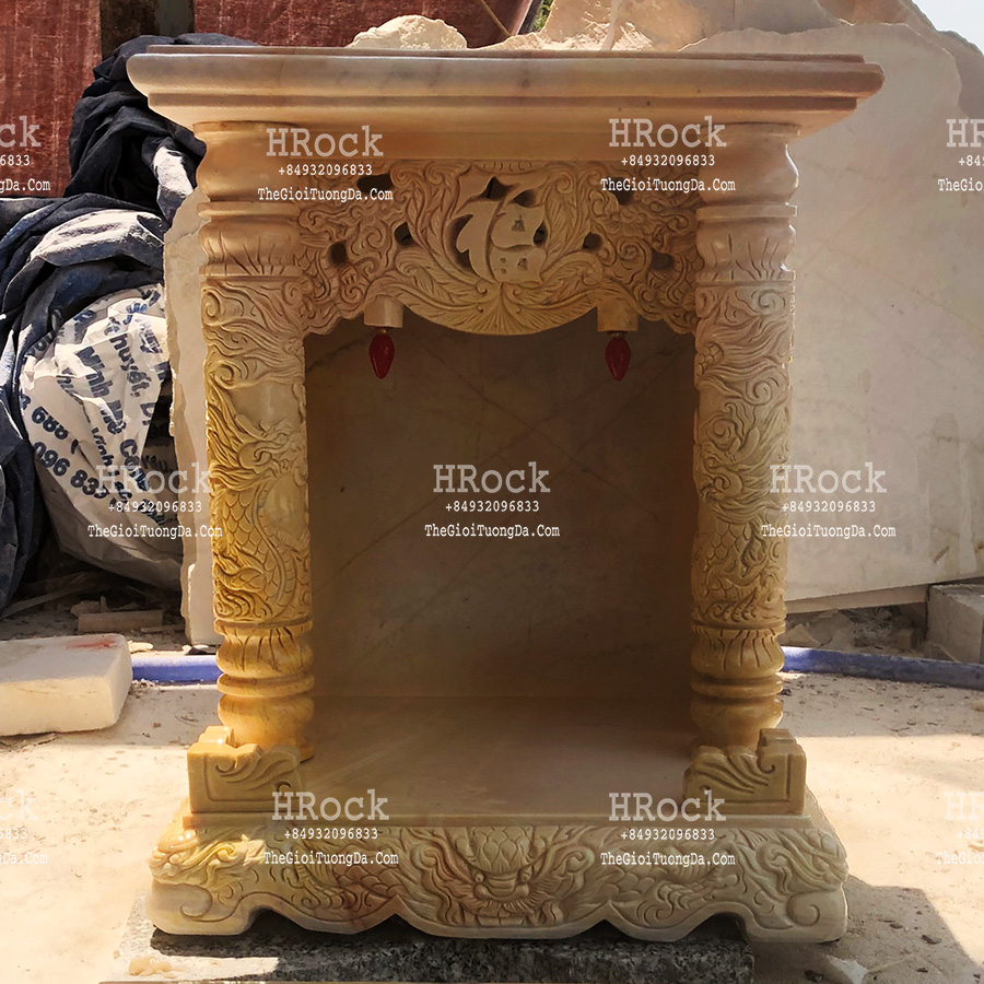 Bàn Thờ Ông Địa Thần Tài Đá Điêu Khắc